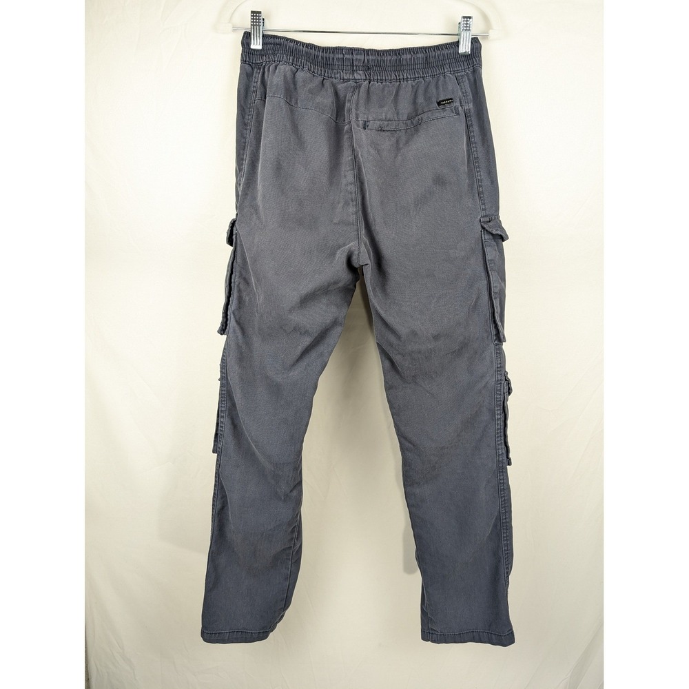 Pacsun Baggy‎ Cargo Pants Mens S Blue Gray Drawstring Elastic Waist Streetwear - Picture 5 of 10
